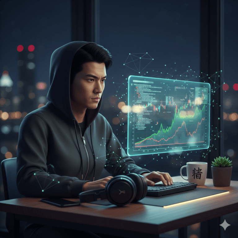 Especialista em cibersegurança monitorando ataque de ransomware em painel digital de alta tecnologia.