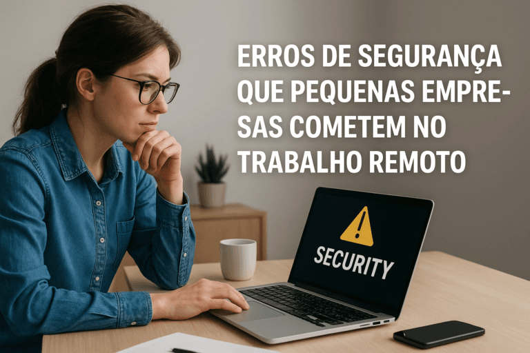 erros de segurança no trabalho remoto em pequenas empresas