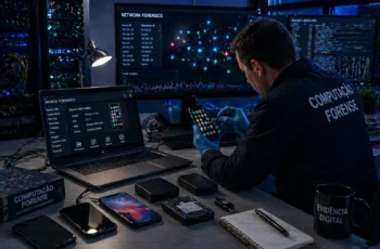 computação forense em dispositivos móveis e redes análise digital em laboratório tecnológico