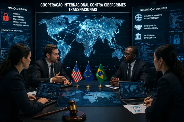 Cibercrimes transnacionais e cooperação internacional em centro de operações de segurança digital