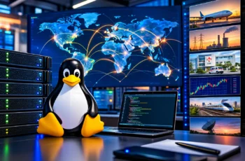 Como o Linux sustenta plataformas críticas globais em servidores, nuvem e infraestrutura tecnológica