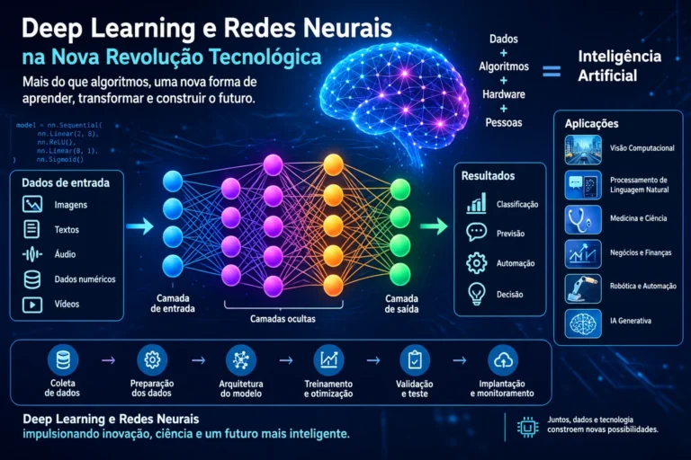 Deep Learning e Redes Neurais na nova revolução tecnológica com inteligência artificial e aprendizado profundo